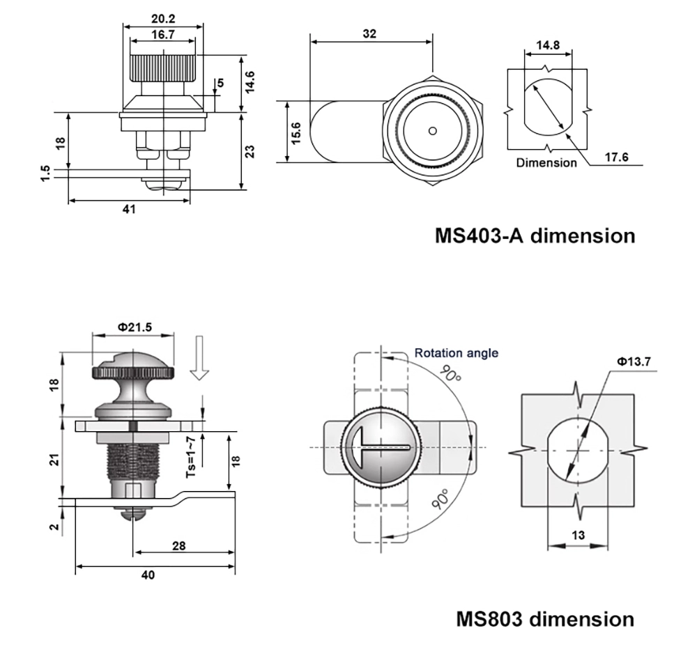 Distribution Box Cylinder Lock
