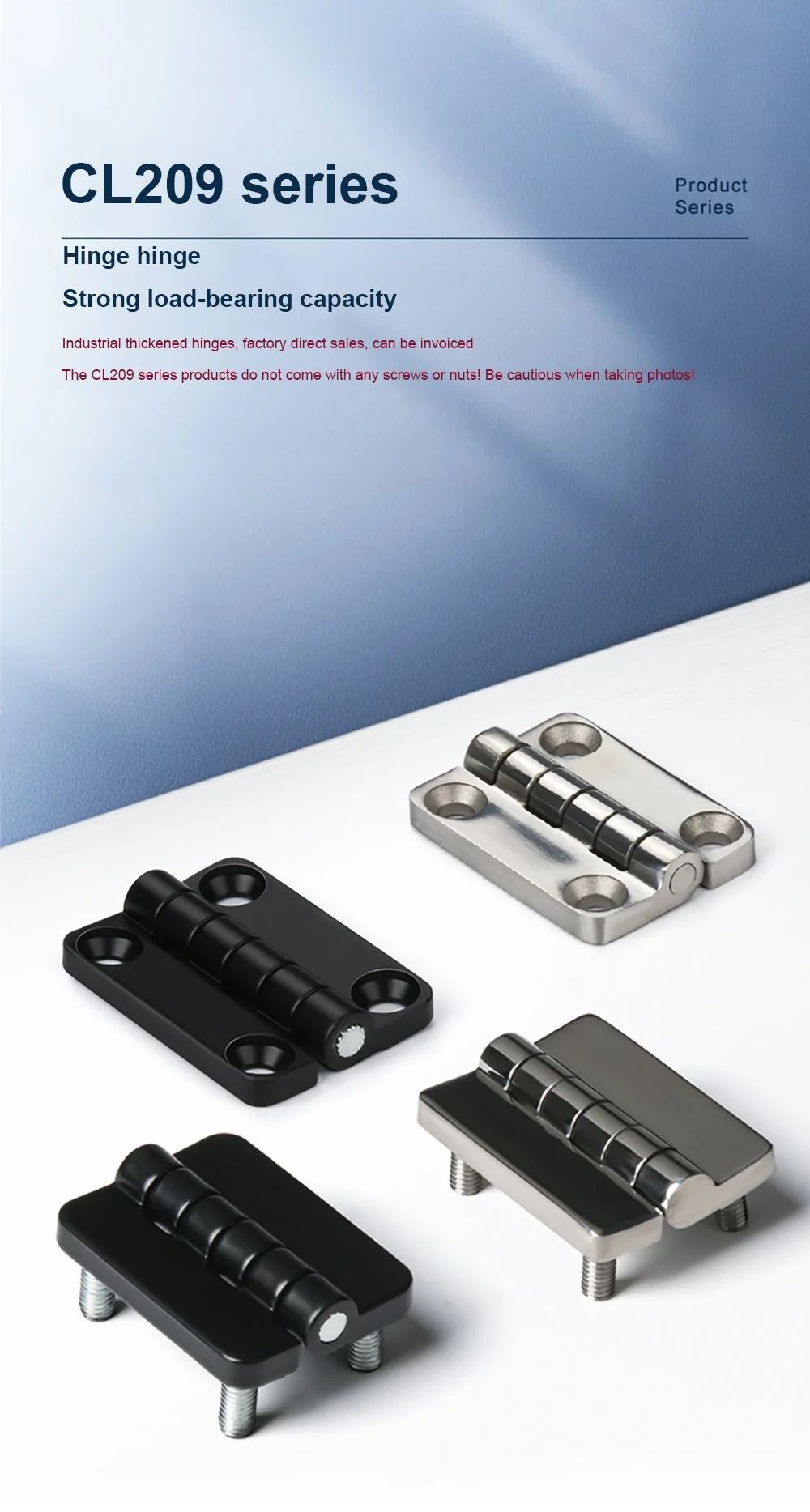 Folding Hinge For Electrical Cabinet And Distribution Box
